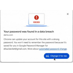 Google Chrome sada može da menja vaše kompromitovane lozinke umesto vas