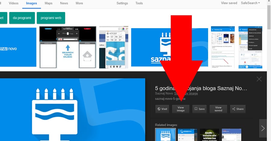 Google uklonio „View image“ taster, evo kako ga vratiti!