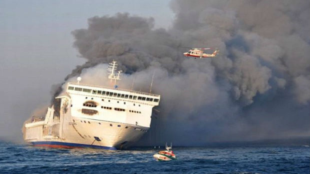 Zapalio se trajekt sa 335 ljudi na Baltičkom moru