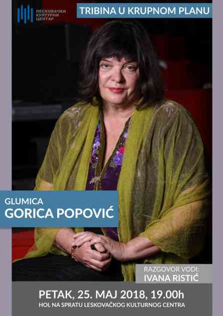 Gorica Popović u krupnom planu