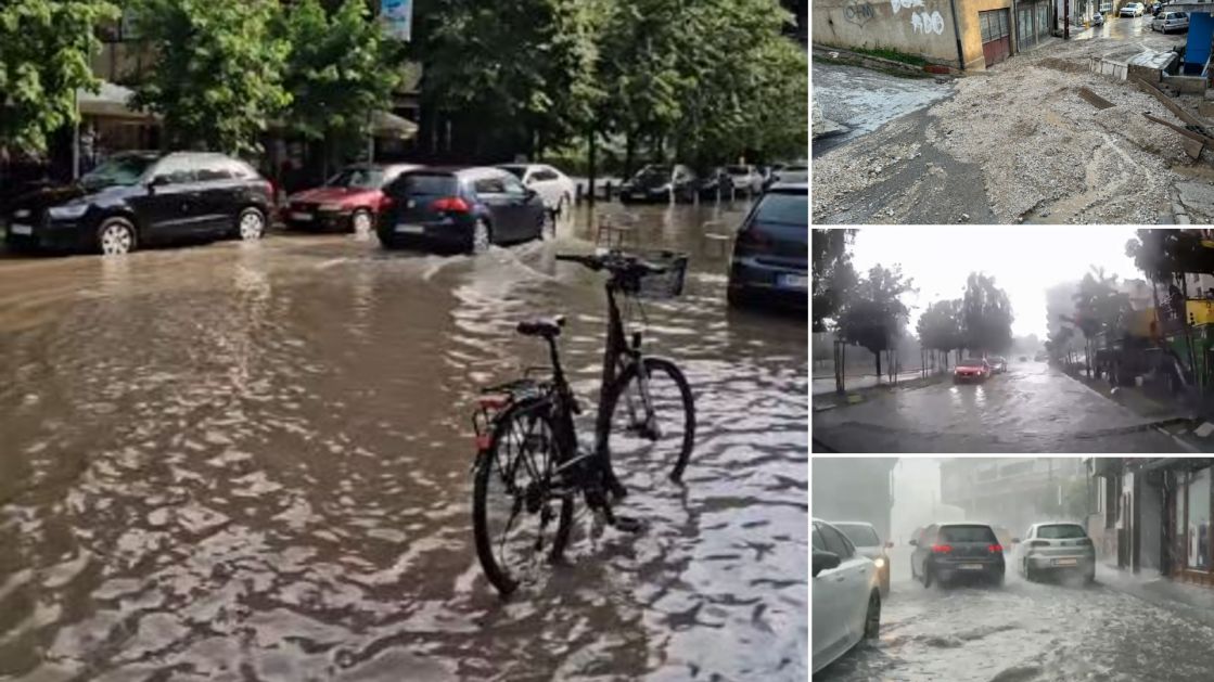 Grad pod vodom: Novi Pazar potopljen nakon kratkotrajnog pljuska