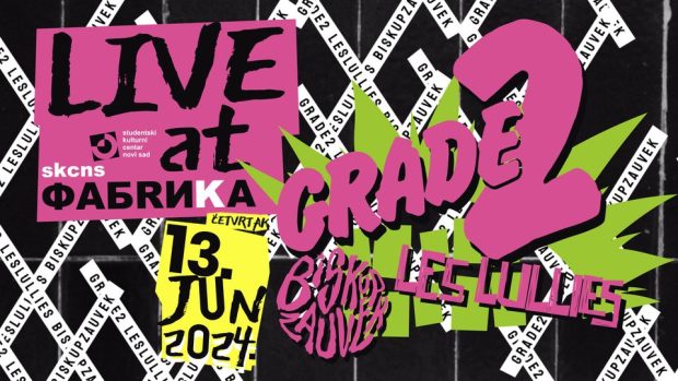 Панк бенд „Grade 2“ стиже у Фабрику у четвртак, 13. јуна