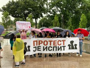 Građani Niša se okupili na protestu i pored odlaganja 