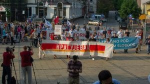 Građani propitivali opozicionare na 29. protestu 1 od 5 miliona u Kragujevcu