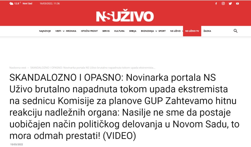 Gradonačelnik iskulirao prigovore 15.000 Novosadjana, a drami oko novinarke NS Uživo