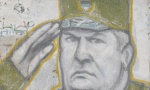 Grafiti sa likom Ratka Mladića osvanuli na zgradama u Baru