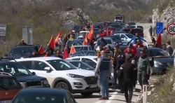 Grupa gradjana Crne Gore nastavila s blokadom puta Podgorica-Nikšić