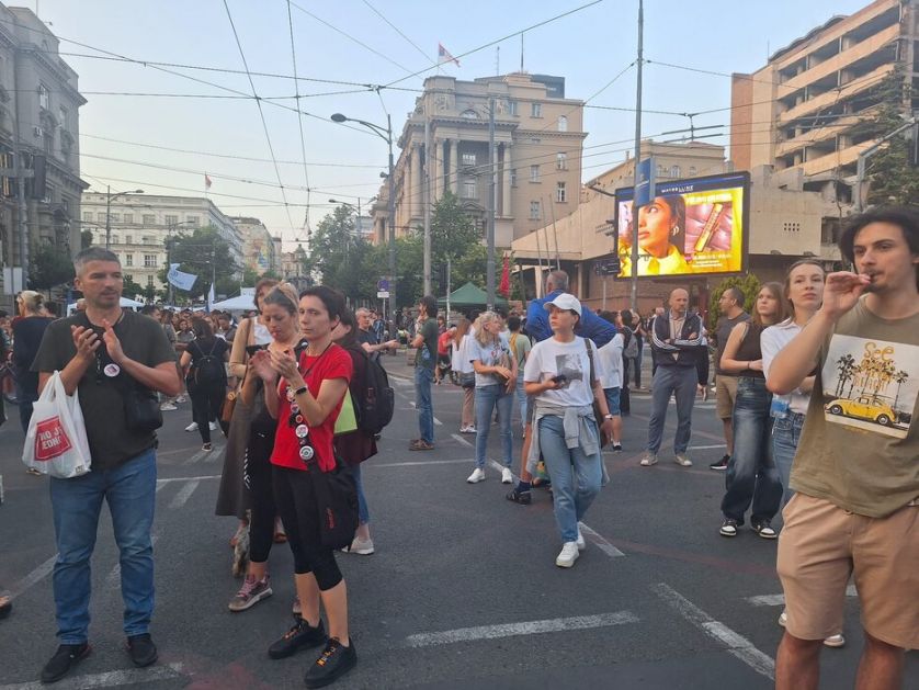 Grupa studenata u blokadi organizovala protest ispred BIA