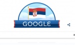 Gugl u znaku Srbije i Dana državnosti