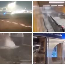 HAOS NA AERODROMU Poplavljene piste, avioni u vodi, otkazuju se letovi... nastalo potpuno ludilo (VIDEO)