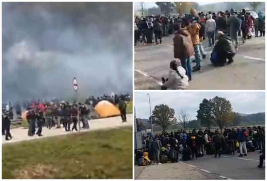HAOS NA GRANICI BiH I HRVATSKE: Migranti probili policijski kordon, gađali policiju kamenjem, bačen i suzavac, ima povređenih! HRVATI PODIŽU OGRADU! (VIDEO)
