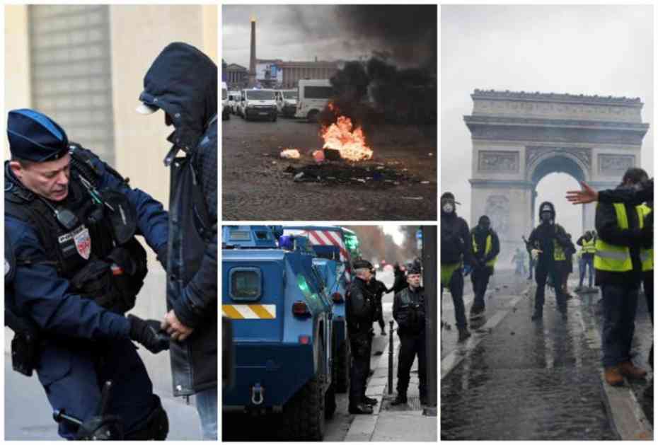 HAOS U PARIZU U SLIKAMA: Prestonica Francuske GORI, policija uzvraća SUZAVCEM! (FOTO)