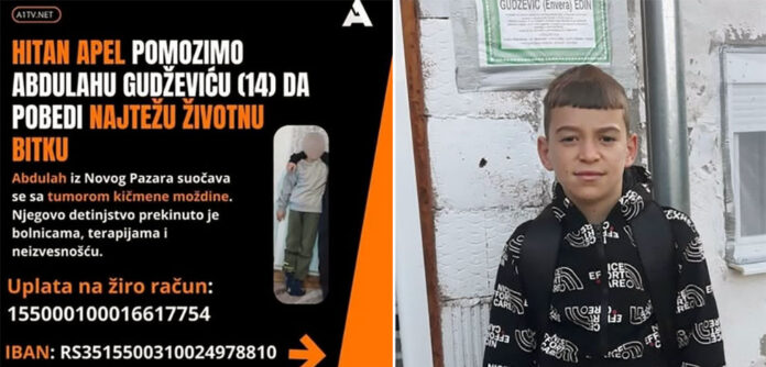 HITAN APEL: Pomozimo Abdulahu iz Novog Pazara da pobijedi najtežu životnu bitku