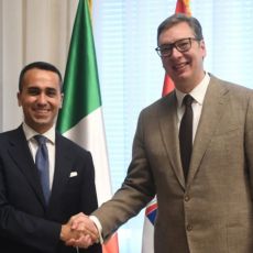 HVALA ITALIJI NA OTVORENOJ I KONTINUIRANOJ PODRŠCI Vučić se sastao sa ministrom spoljnih poslova Italije (FOTO)