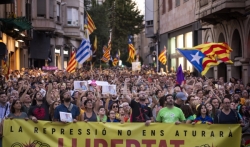 Hiljade gradjana Španije na protestu zbog hapšenja katalonskih separatista