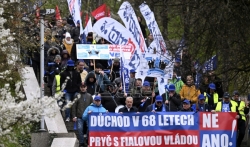  Hiljade u Pragu protestovale protiv penzijske reforme i granice 68 godina