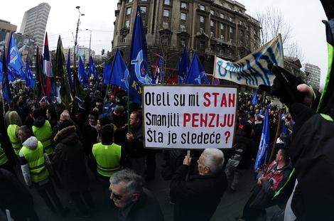 Hiljadu sindikalaca marširalo centrom Beograda: Sledeći protest biće mnogo radikalniji