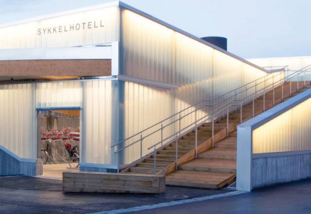 Hotel za bicikle – Lillestrøm Bicycle Hotel