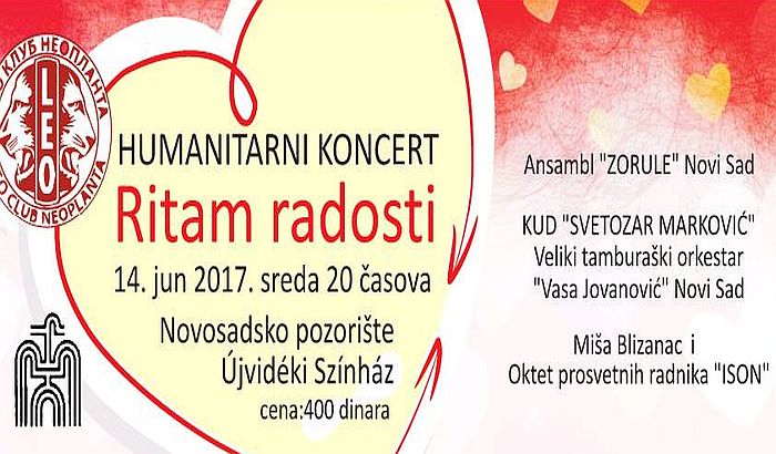 Humanitarni koncert Ritam radosti 14. juna