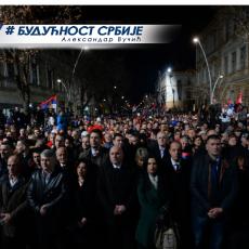 Hvala na podršci!  Šapčani u velikom broju dočekali Vučića (FOTO, VIDEO)