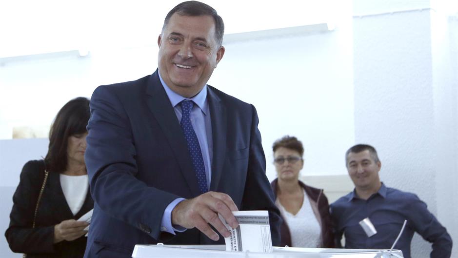 Dodik proglasio pobedu u trci za člana Predsedništva BiH