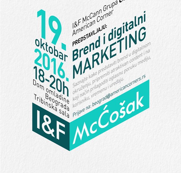 I&F McĆošak: Brend i digitalni marketing