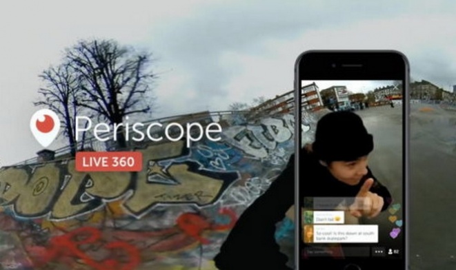 I Periscope sada nudi live video u 360 stepeni