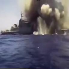 ISPALJENE MOĆNE RAKETE! Napad zbog koga se uzburkalo Sredozemno more - potopljen ratni brod (VIDEO)