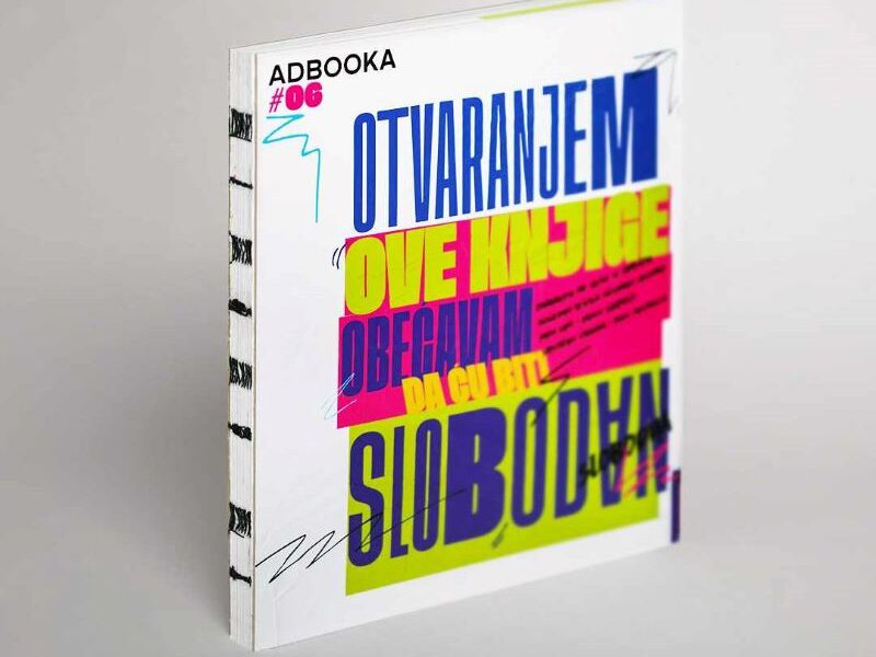 [ISTAKNUTI KOMUNIKACIJSKI PROJEKTI 2024] CREATIVE DISORDER STUDIO: „ADBOOKA 2024 – Knjiga bez korica“