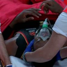 IZNET SA TERENA NA NOSILIMA SA MASKOM ZA KISEONIK: Teška povreda bivšeg košarkaša Zvezde (VIDEO)