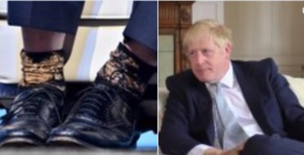 IZVRNUTI BORIS DŽONSON: Kandidat za britanskog premijera došao na intervju, ali su svi gledali u njegove noge! (VIDEO)