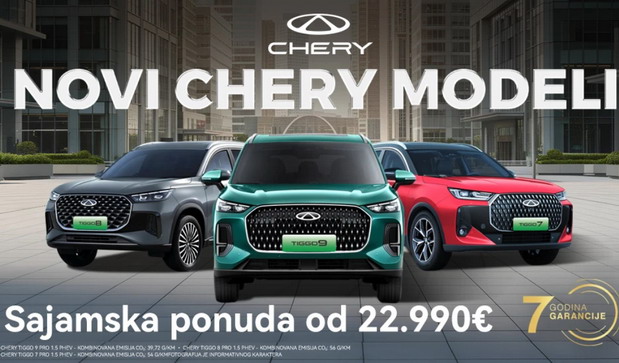 Iskoristite priliku, upoznajte nove Chery modele na Sajmu