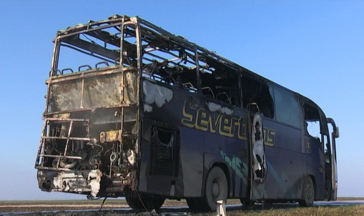 Izgoreo autobus somborskog Severtransa, nema povređenih