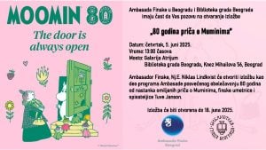 Izložba „80 godina priča o Muminima“ u Atrijum galeriji Biblioteke grada Beograda