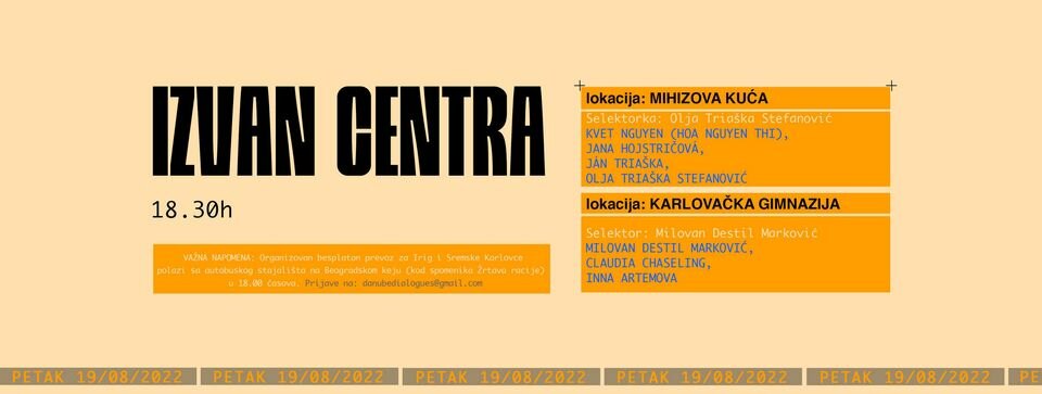 Izložbe Izvan centra ovog petka u Irigu i Sremskim Karlovcima (AUDIO)