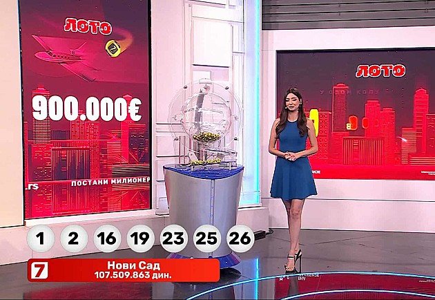Izvučena Loto sedmica, dobitni listić uplaćen u Novom Sadu