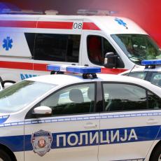 JEZIV UDES NA ČUKARICI: Sudarili se automobil, biciklista i vozilo Hitne pomoći - povređeni prebačeni na VMA