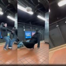 JEZVO UBISTVO U METROU! Usred tuče muškarac pao pod voz (UZNEMIRUJUĆ VIDEO)