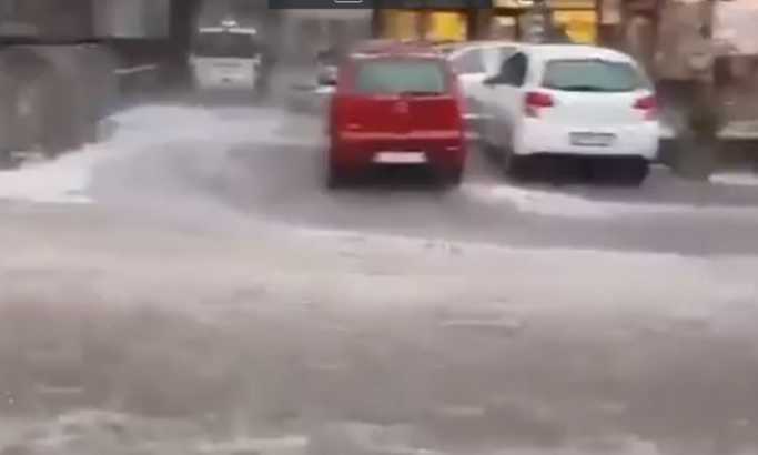 Jaka kiša i grad potopili Užice (VIDEO/FOTO)