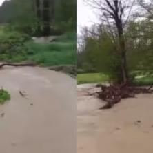 Jako nevreme urnisalo puteve u Lučanima: Bujica nosila sve pred sobom, a za pola sata palo je 50 litara kiše - objavljen je još strašniji podatak (VIDEO)