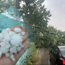 Je l moguće da je ovo padalo sa neba?! Priroda pokazala zube, scene iz Sremčice su za nevericu (FOTO)