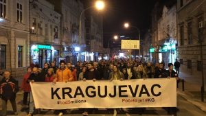 Jedan od pet miliona u Kragujevcu: Nećemo život u zemlji koju je zarobila dinastija Vučić