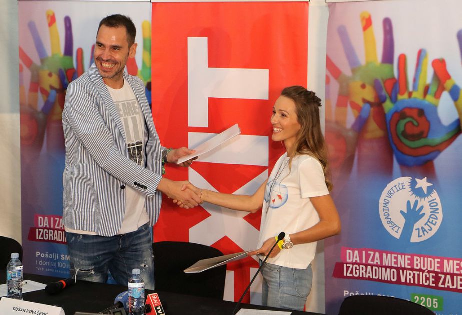 Jelena Đoković na Exitu promovisala kampanju za izgradnju vrtića