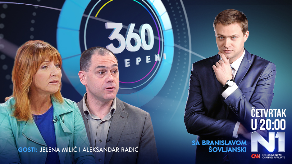 Jelena Milić i Aleksandar Radić gosti emisije 360 stepeni