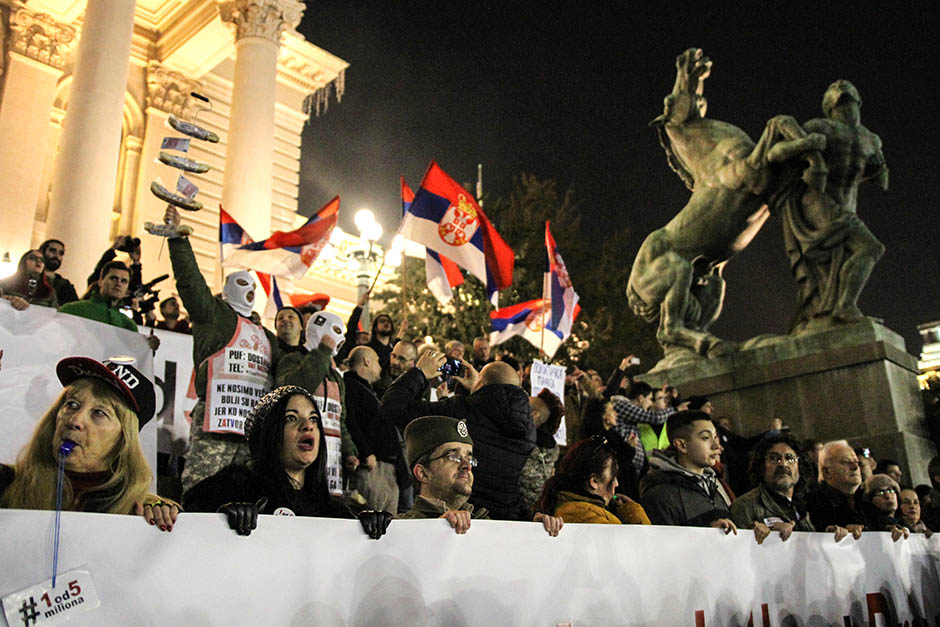 Još jedan opozicioni protest u Beogradu (FOTO)