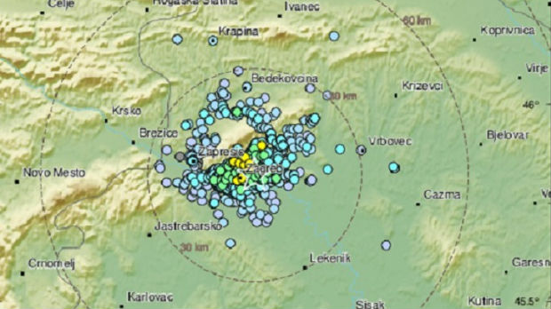 Još jedan zemljotres u Zagrebu