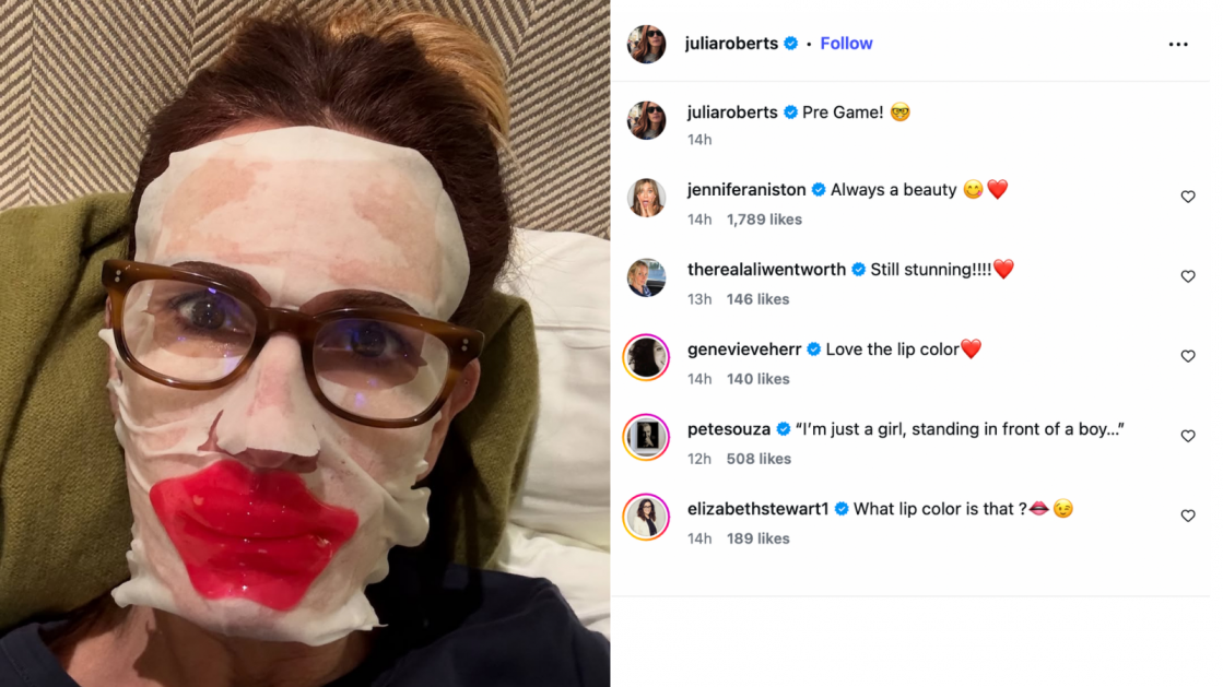 Julia Roberts pokazala „Pre Game!“ beauty look pred dodelu Zlatnog globusa 2026 – i ovo nismo očekivali