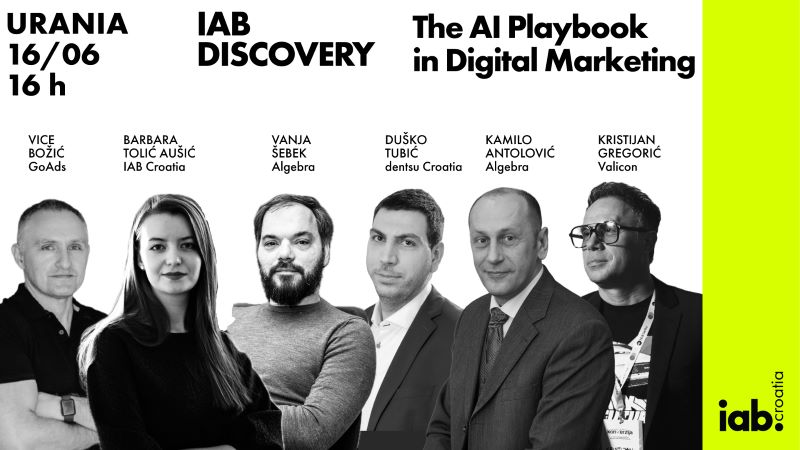 Jun u znaku veštačke inteligencije: IAB Croatia’s Discovery donosi The AI Playbook in Digital Marketing