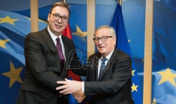 Junker se sastao sa predsednikom Srbije Vučićem
