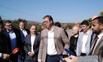 KAMPANjA BUDUĆNOST SRBIJE: Vučić obišao put Blace-Beloljin (VIDEO)